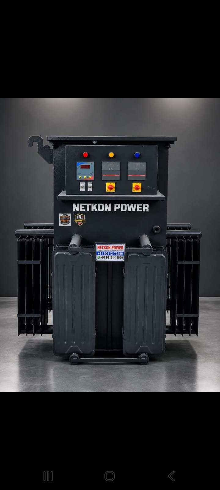 NETKON industrial stabilizer in studio setup