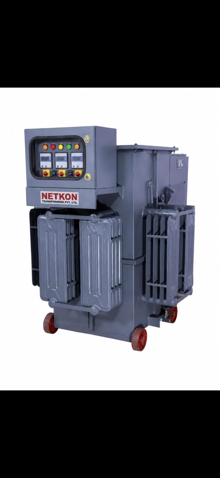 Angled product view of NETKON transformer unit